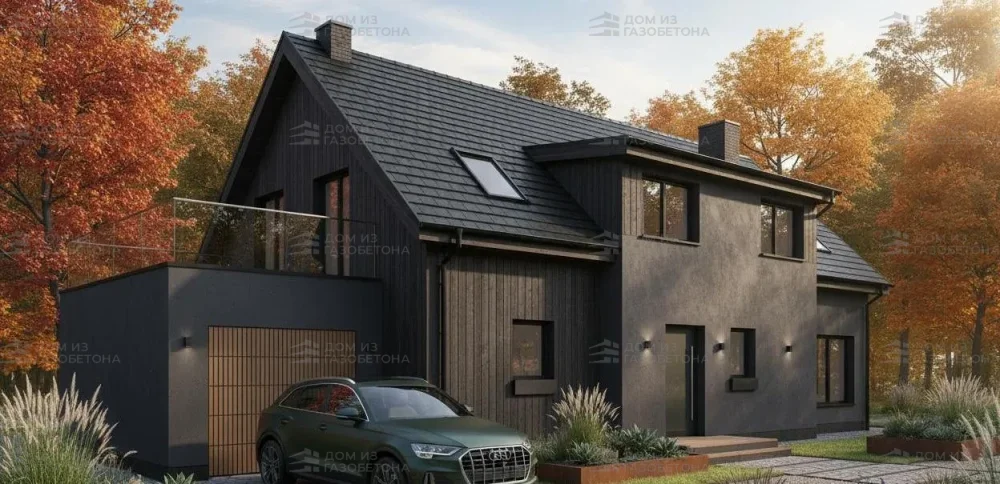 Проект Двухэтажный дом 15 на 10, 167 м2