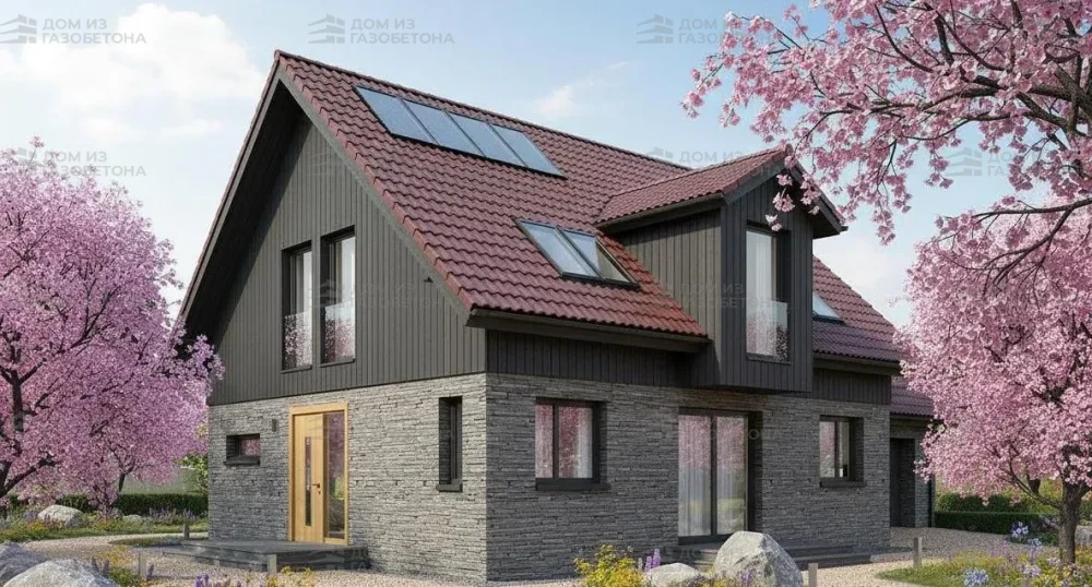 Проект Двухэтажный дом 14 на 10, 178 м2