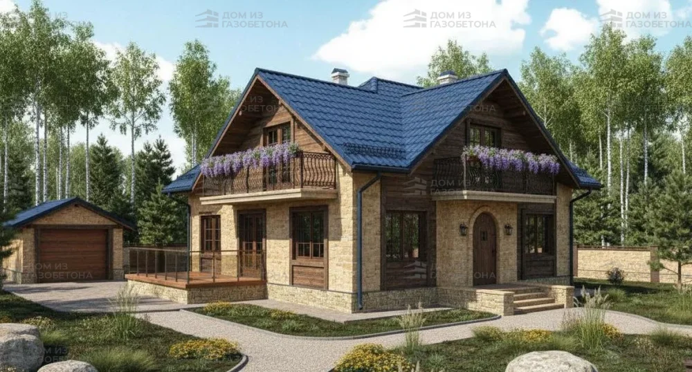 Проект Двухэтажный дом 12 на 15, 197 м2