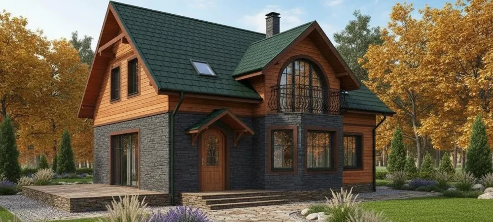 Проект Двухэтажный дом 11 на 12, 179 м2