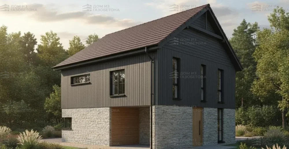 Проект Двухэтажный дом 14 на 12, 171 м2