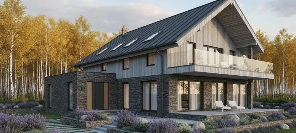 Проект Двухэтажный дом 14 на 16, 235 м2