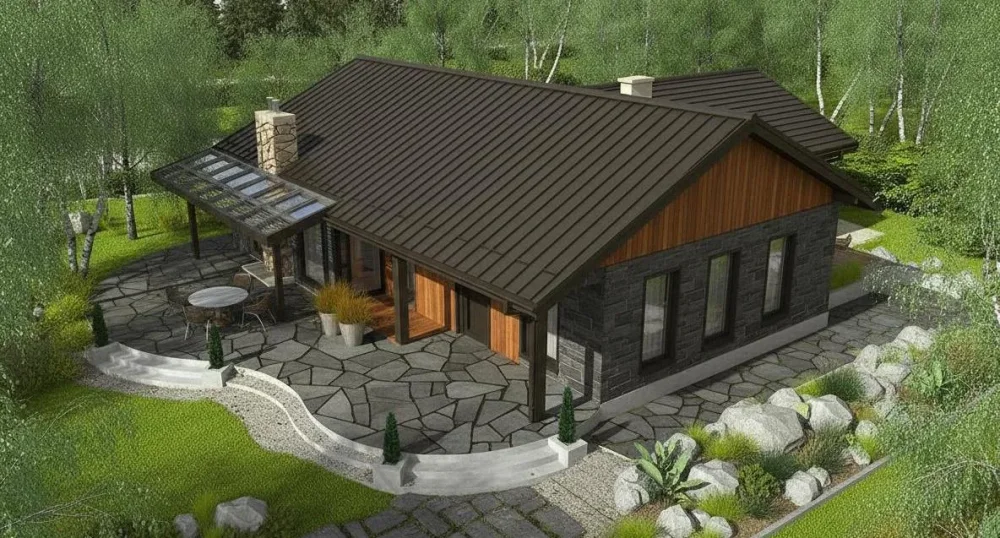 Проект Одноэтажный дом 18 на 14, 137 м2