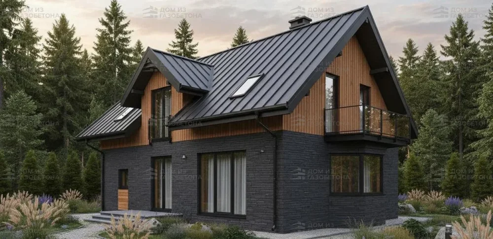 Проект Двухэтажный дом 13 на 9, 162 м2