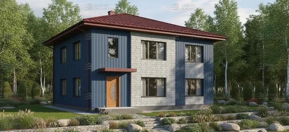 Проект Двухэтажный дом 11 на 17, 200 м2