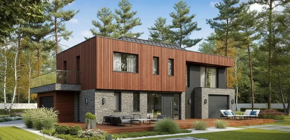 Проект Двухэтажный дом 12 на 18, 208 м2