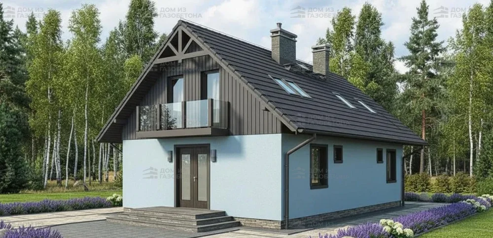 Проект Двухэтажный дом 12 на 9, 110 м2